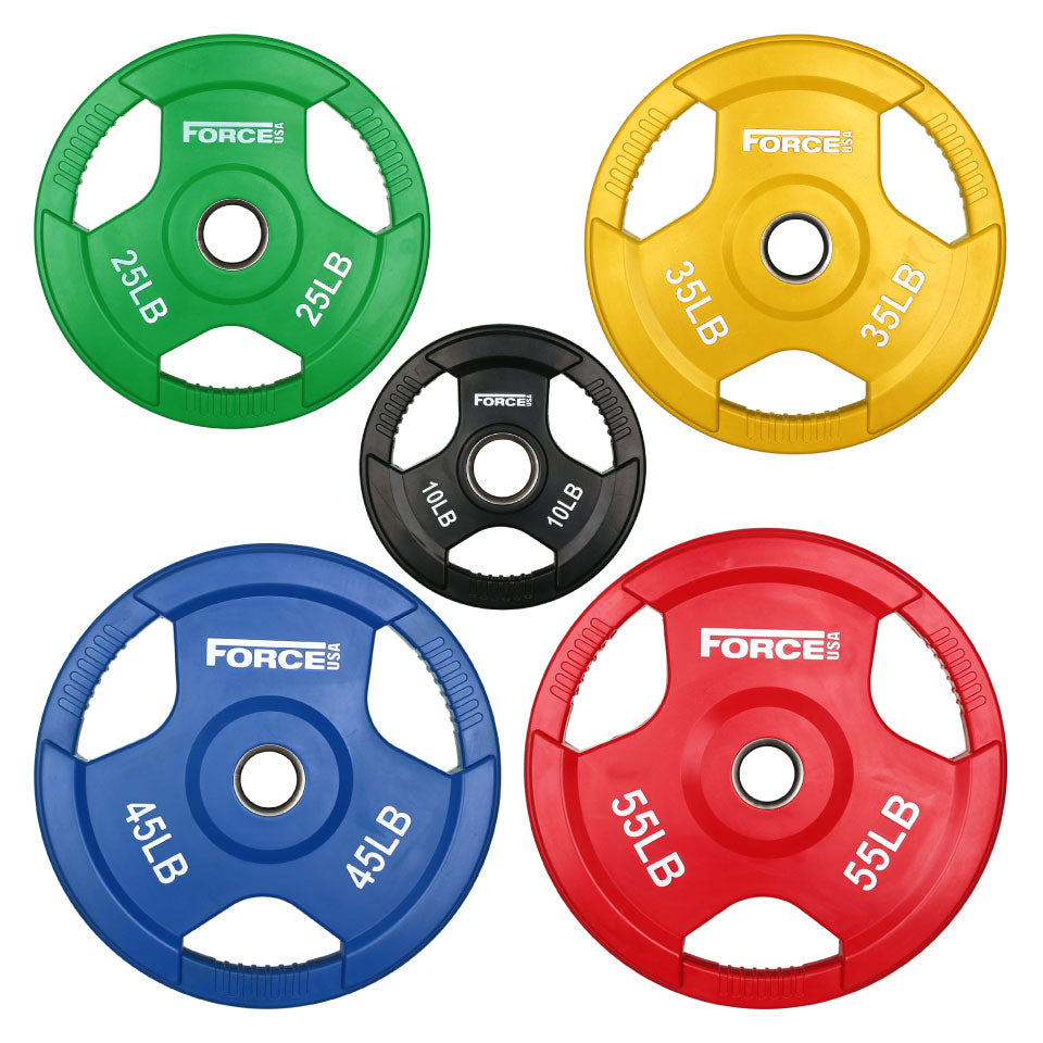 Olympic Plates Workout Plate Set Rubber Training Bumper Plate Set