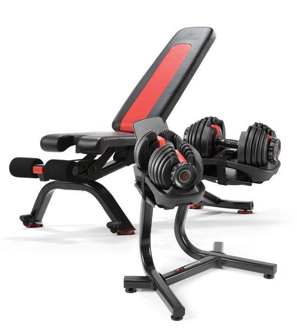 Bowflex Tech Dumbbells 552 with Stand 3-in-1 Bench – Northern