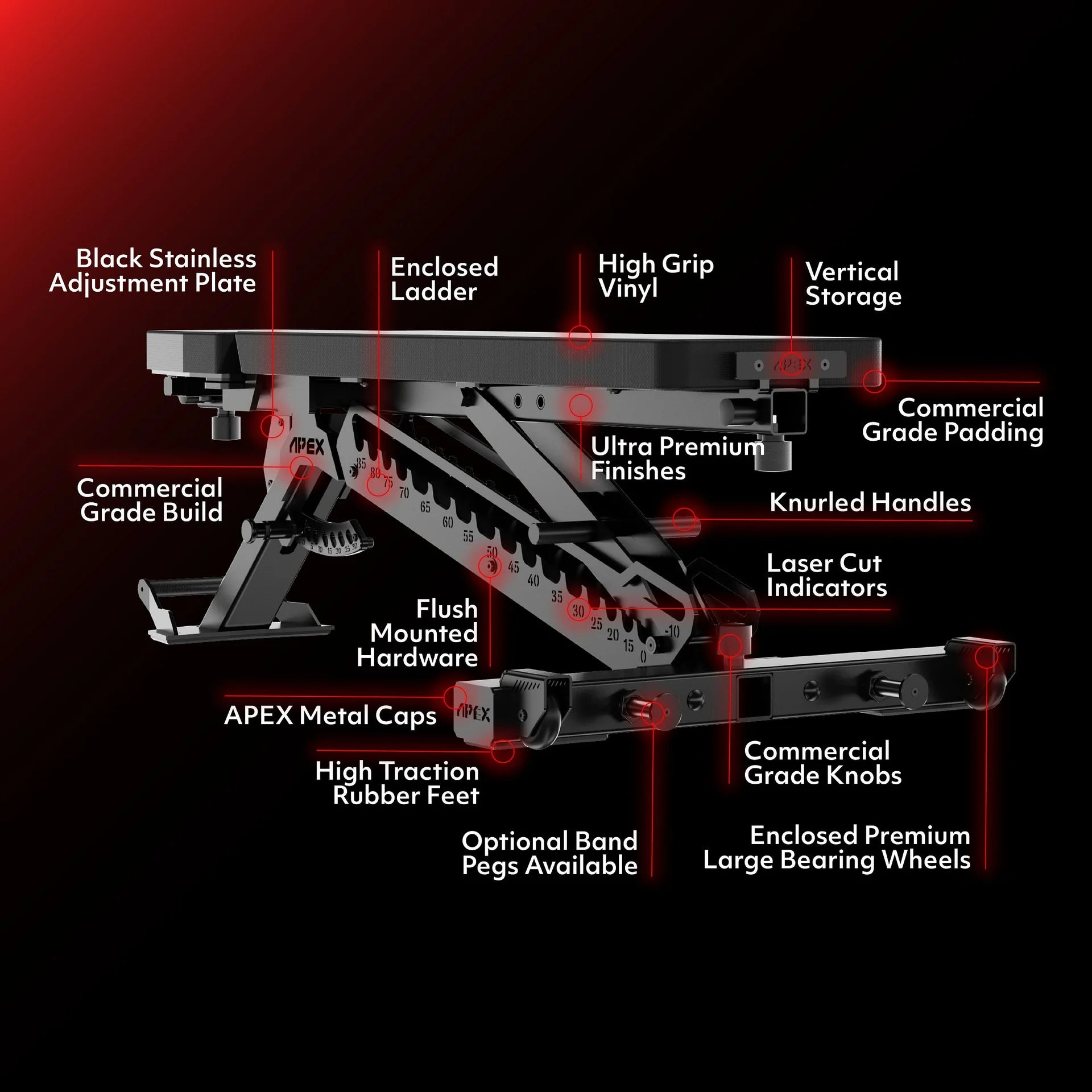 The Tib Bar Guy Benches Apex Adjustable Bench