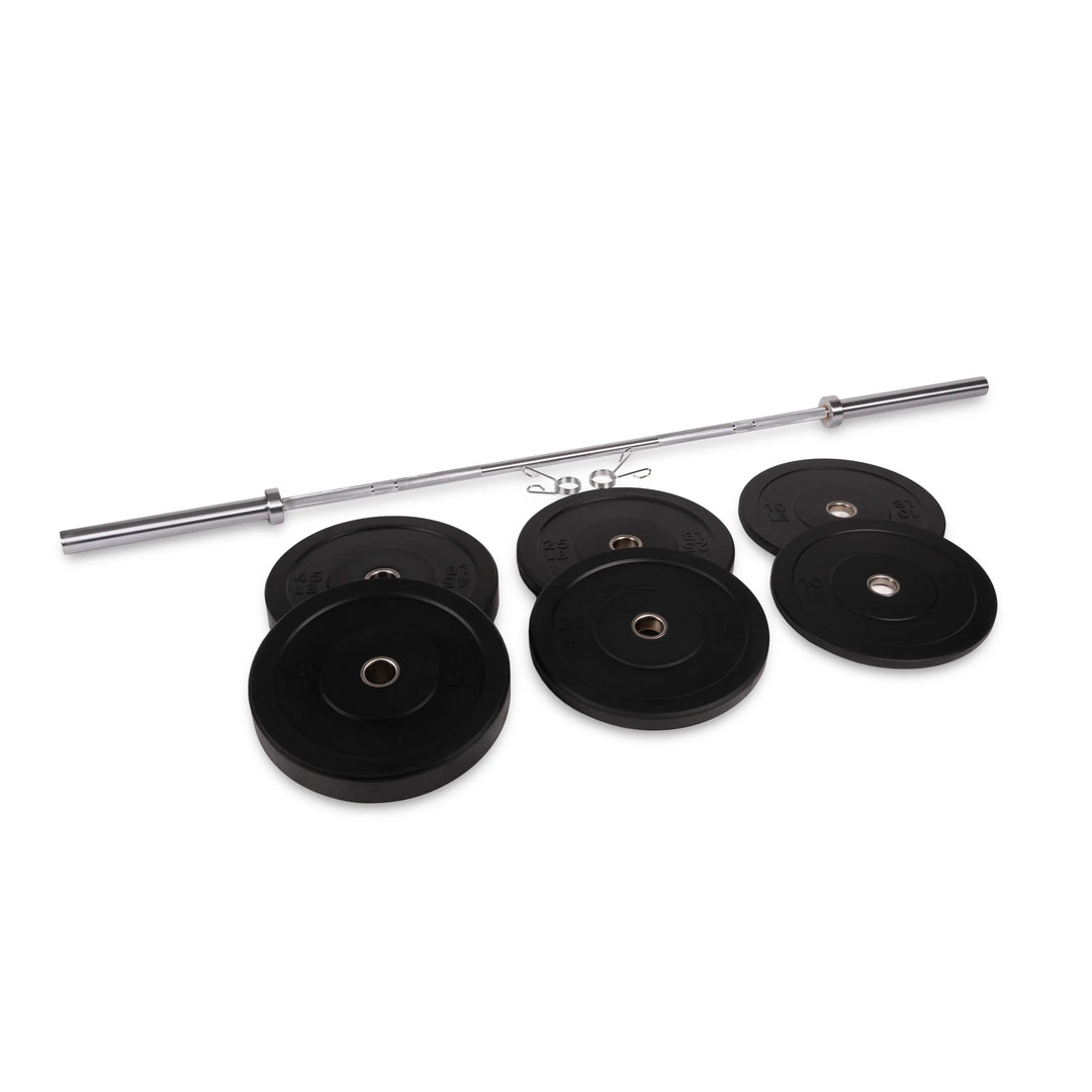 Rubber HD Olympic Bumper Plate Bar Set – Northern Fitness