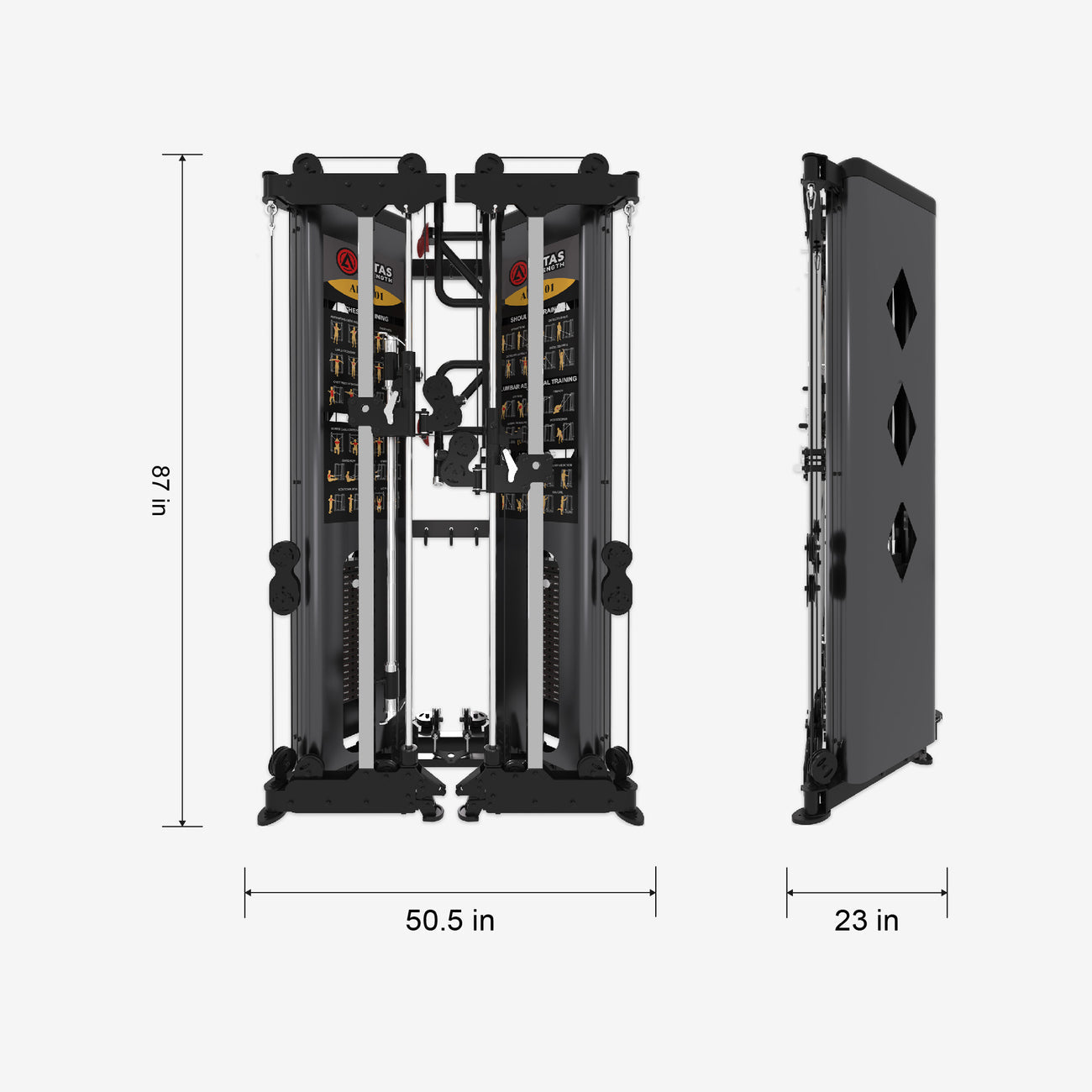 Altas Strength Functional Trainers AL-3101 Folding Smith Functional Trainer