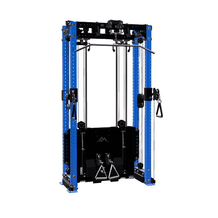 REP Fitness Functional Trainers 80" Blue / 4-Post / 16" Ares 2.0 Builder
