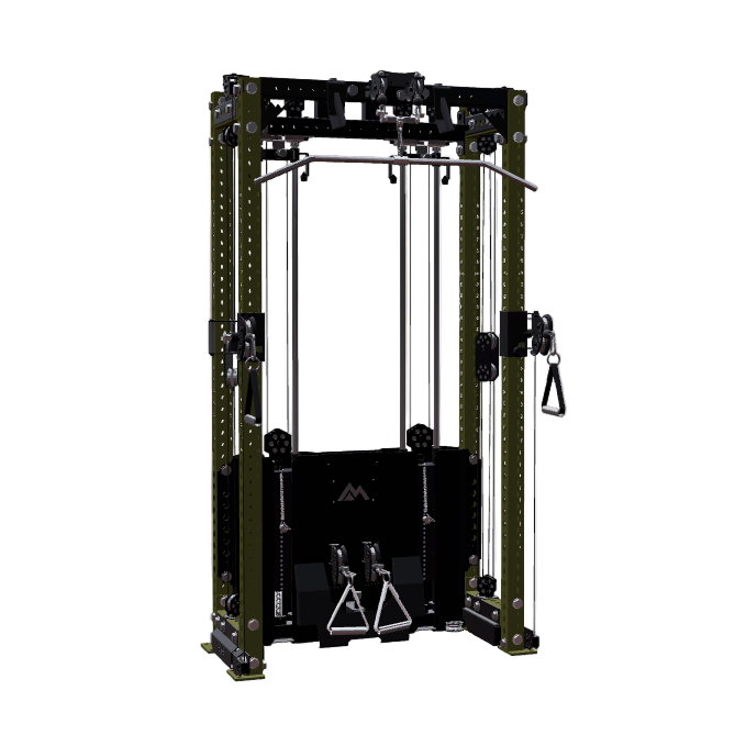 REP Fitness Functional Trainers 80" Army Green / 4-Post / 16" Ares 2.0 Builder