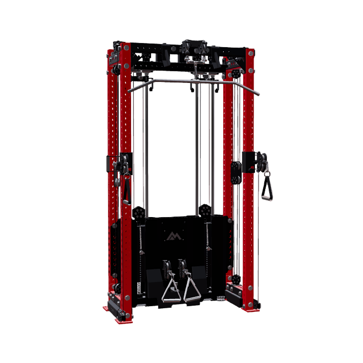 REP Fitness Functional Trainers 80" Red / 4-Post / 16" Ares 2.0 Builder