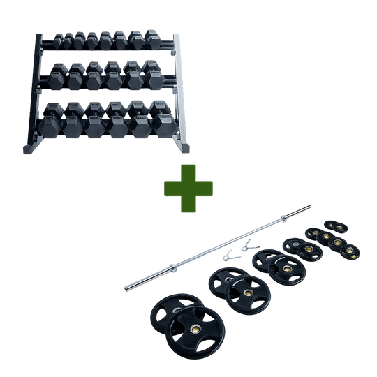 Orion Dumbbell Sets 5-50 lb Dumbbell Set + 300 lb Plate Set