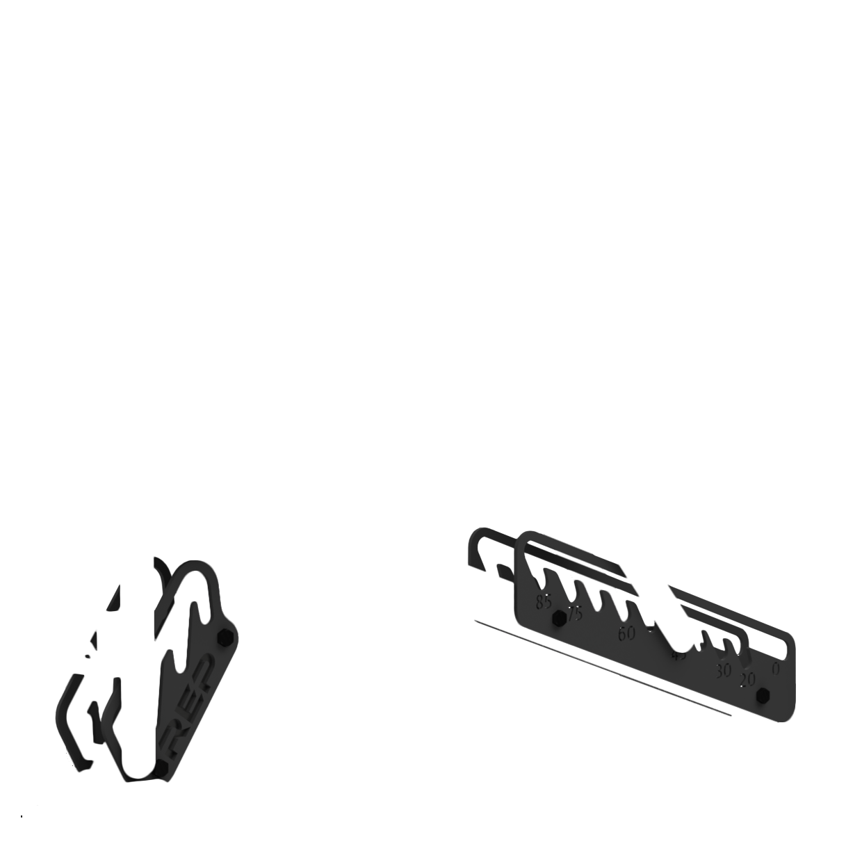 REP Fitness Bench Attachments Matte Black AB-5200 Rails