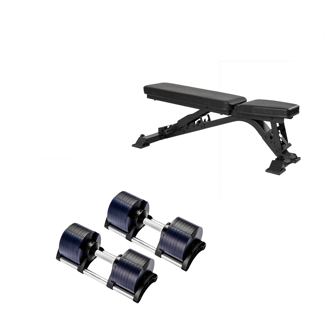 NÜOBELL Adjustable Dumbbell and Bench Set Northern Fitness