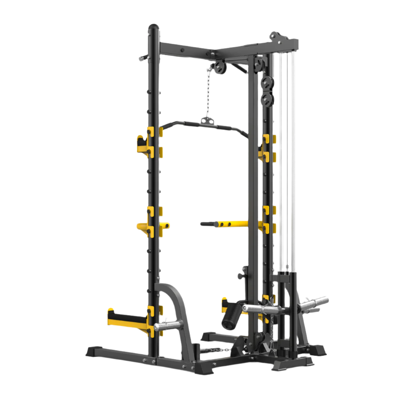 Altas Strength Squat Machine AL-6008 Squat Machine with Lat Pulldown & Low Row