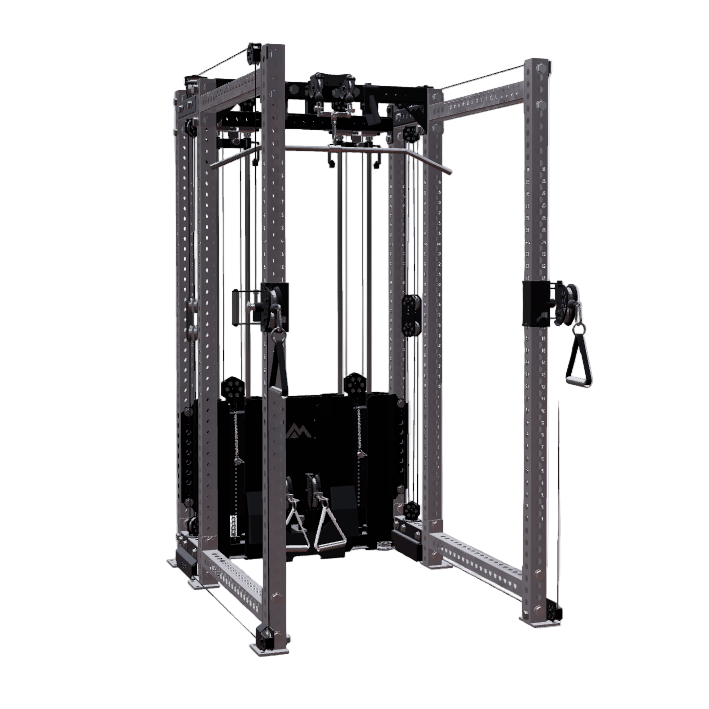 REP Fitness Functional Trainers 80" Clear Coat / 6-Post / 16" Ares 2.0 Builder