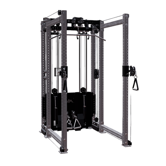 REP Fitness Functional Trainers 80" Clear Coat / 6-Post / 16" Ares 2.0 Builder