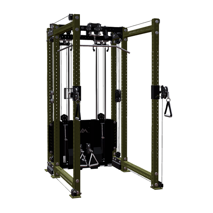 REP Fitness Functional Trainers 80" Army Green / 6-Post / 16" Ares 2.0 Builder