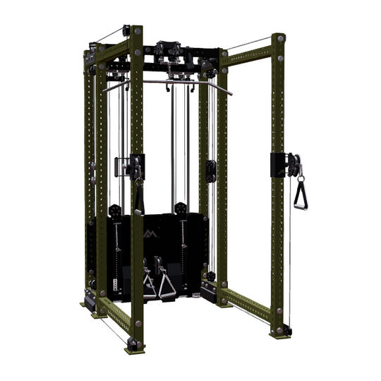 REP Fitness Functional Trainers 80" Army Green / 6-Post / 16" Ares 2.0 Builder