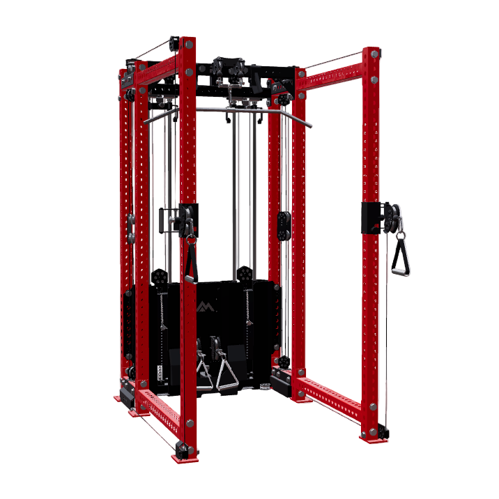 REP Fitness Functional Trainers 80" Red / 6-Post / 16" Ares 2.0 Builder