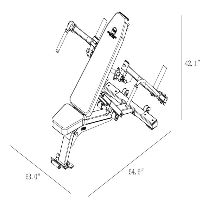 WideBodyBench Bench Attachments Chest Fly Attachment 2.0