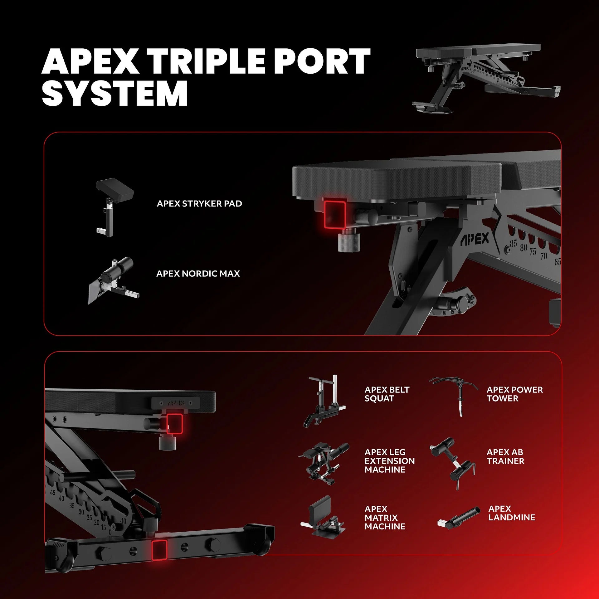 The Tib Bar Guy Benches Apex Adjustable Bench