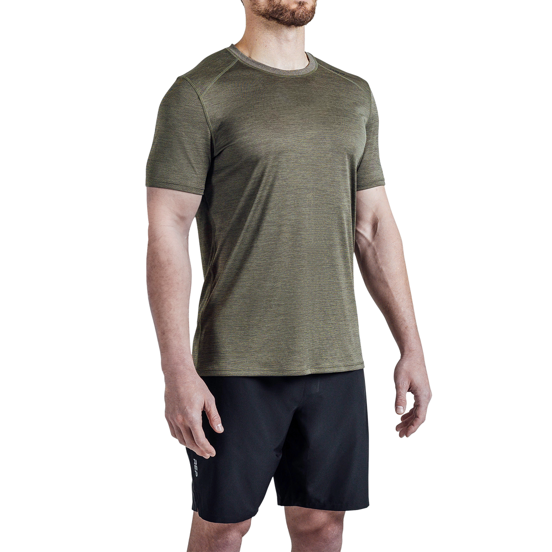 REP Fitness Apparel Olive Green / Small Men's Sigmatech Shirt