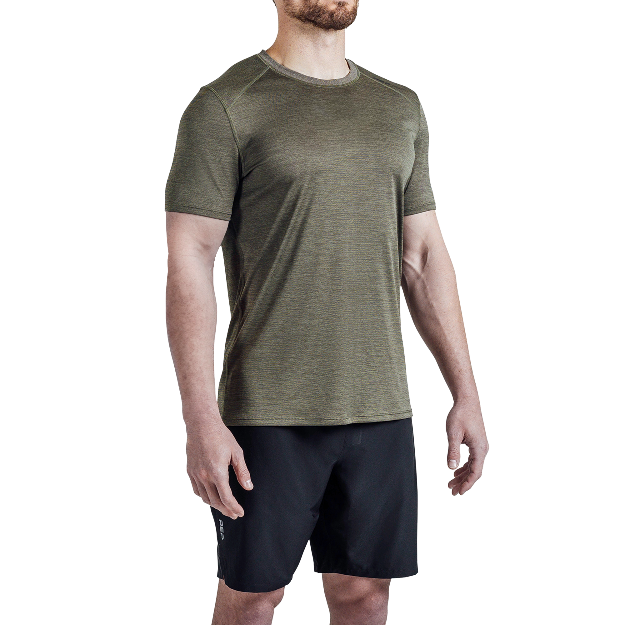 REP Fitness Apparel Olive Green / Small Men's Sigmatech Shirt