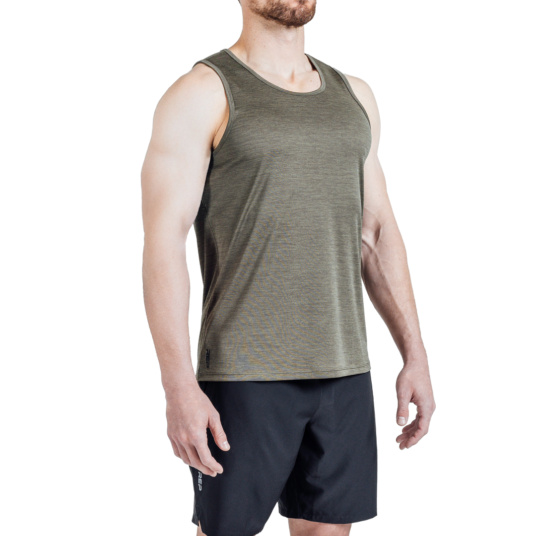 REP Fitness Apparel Olive Green / Small Men's Sigmatech Tank