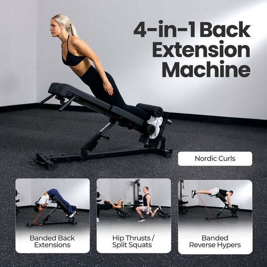 Apex Fitness Leg Machines Nordic Back Extension Machine V3