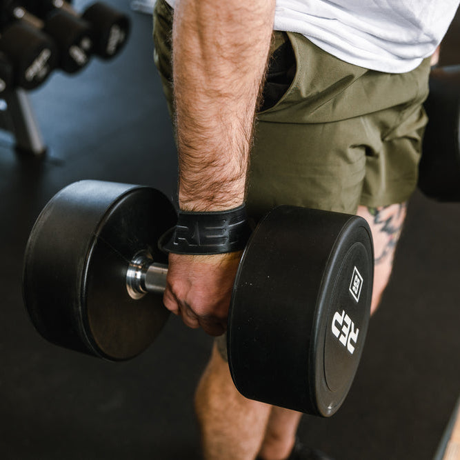 REP Fitness Cable Attachments Leather Lifting Straps