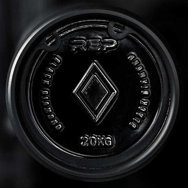 REP Fitness Barbells Black Diamond Power Bar - 20 KG