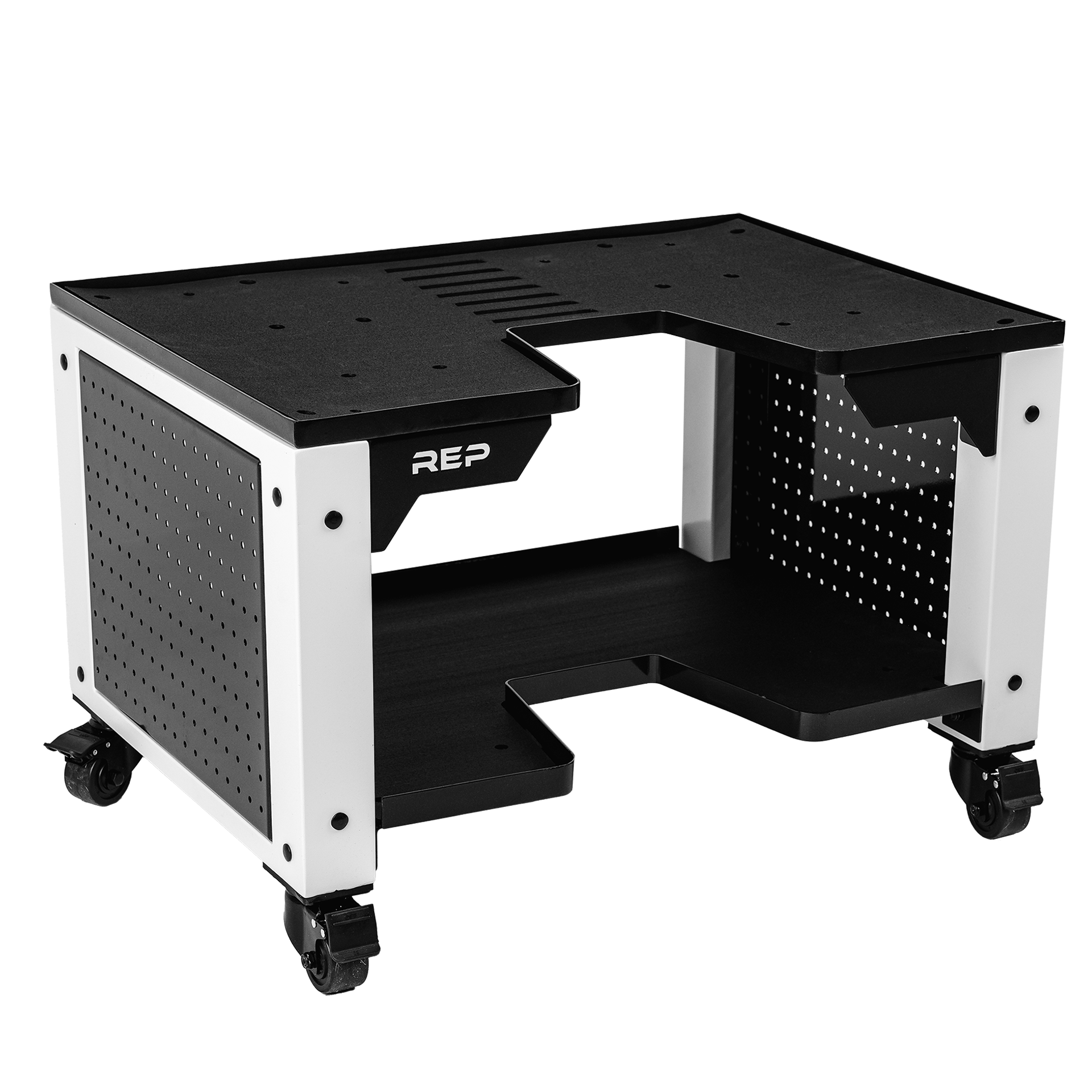 REP Fitness Storage White / Without Hooks Dumbbell Storage Cart