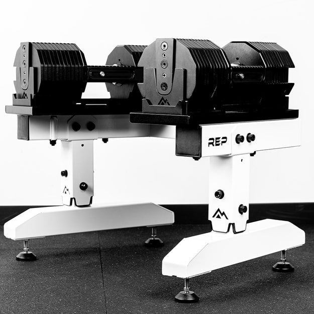 Rep Rter Stand REP Fitness Adjustable Dumbbell Stand Levelling Feet – Northern Fitness