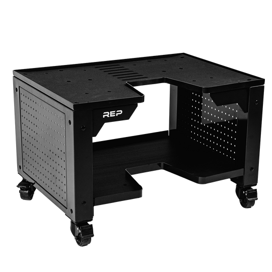 REP Storage Metallic Black / Without Hooks Dumbbell Storage Cart