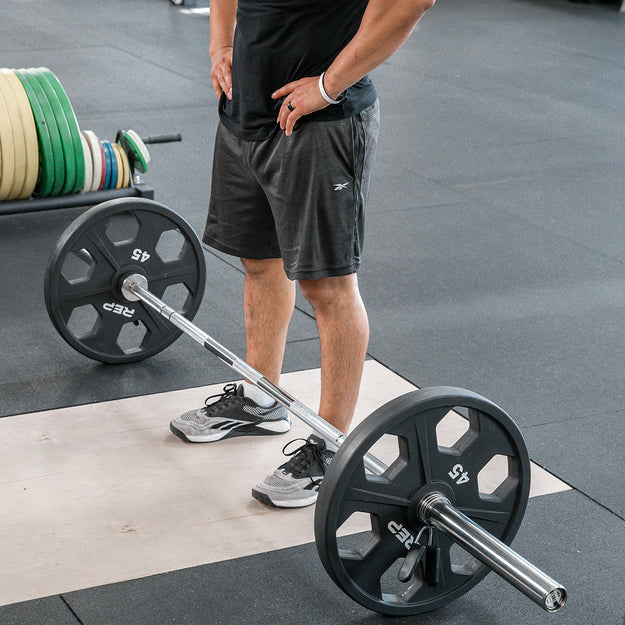 REP Fitness Barbells Bright Chrome Delta Basic Bar - 20 KG