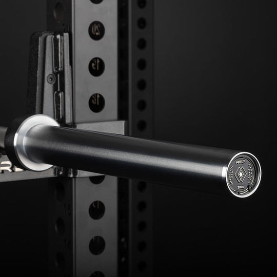REP Fitness Barbells Black Cerakote Double Black Diamond Power Bar - 20 KG