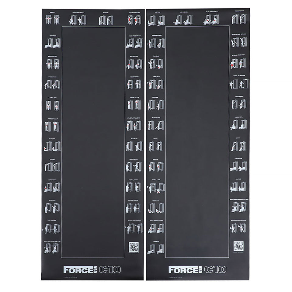 Force USA Strength C10 Magnetic Exercise Charts