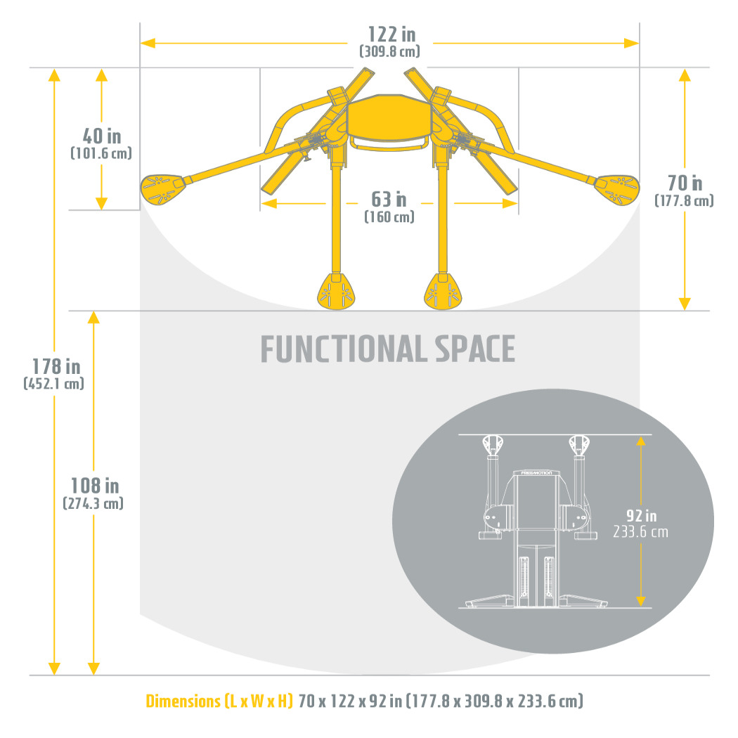 Freemotion Functional Trainers Black Dual Cable Cross