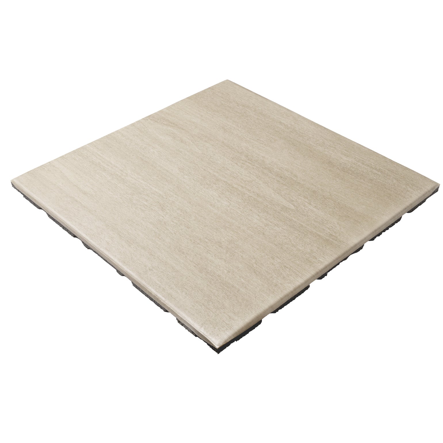 Northern Fitness Flooring 20" x 20" x 20mm Rubber Tiles with Wood Finish (6 Pack)