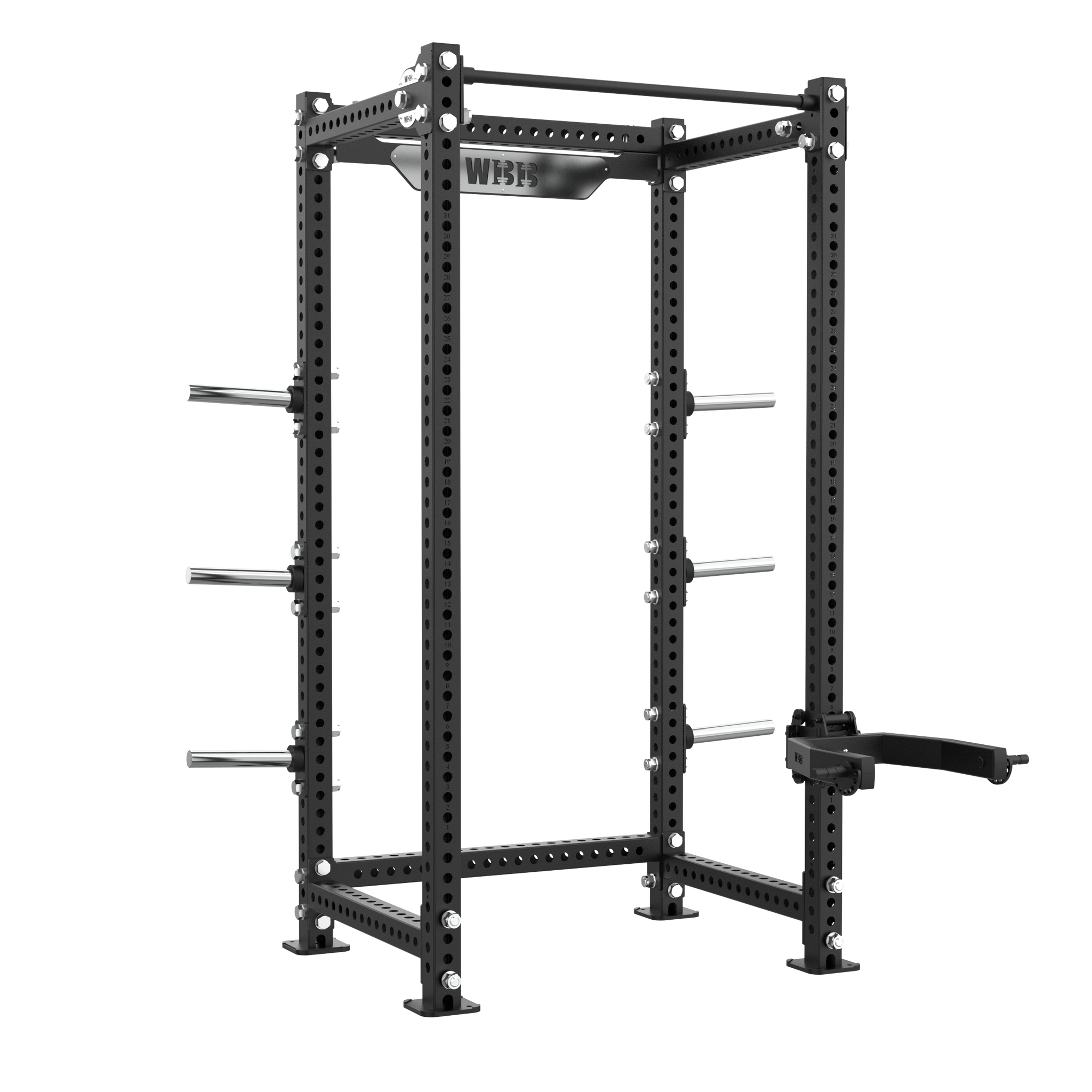 WideBodyBench Rack Attachments 3" x 3" (1" Holes) / Trolley / Roller System The Rack Attach