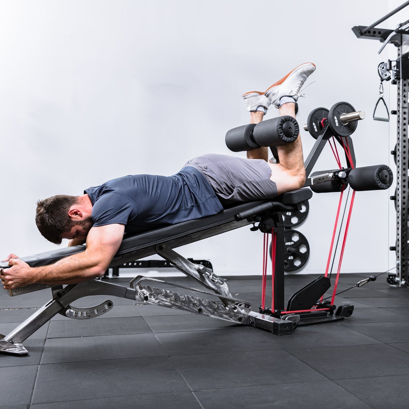REP Fitness Bench Attachments Leg Extension & Leg Curl Cable Kit