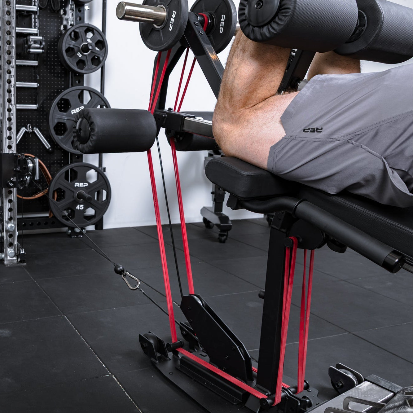 REP Fitness Bench Attachments Leg Extension & Leg Curl Cable Kit