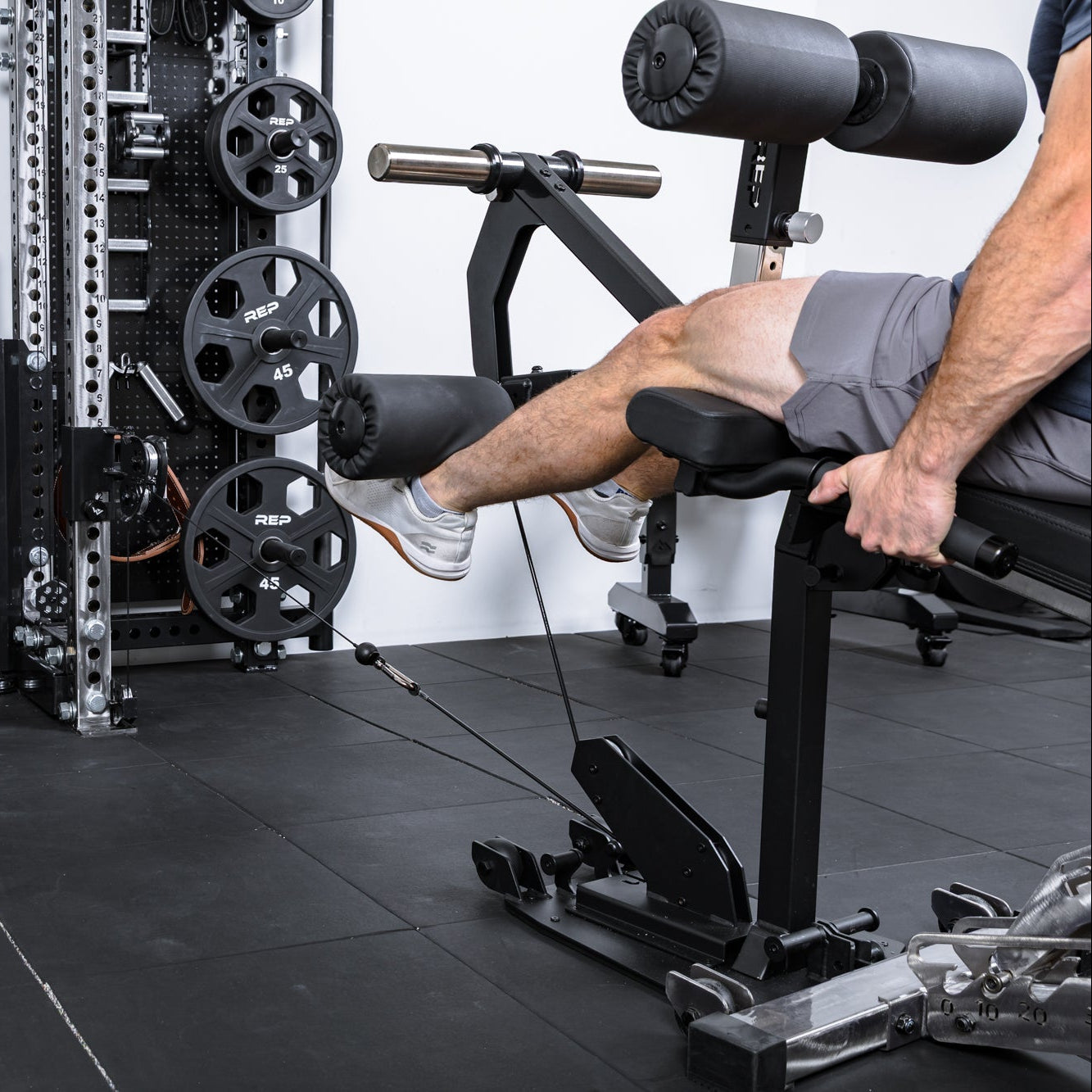 REP Fitness Bench Attachments Leg Extension & Leg Curl Cable Kit