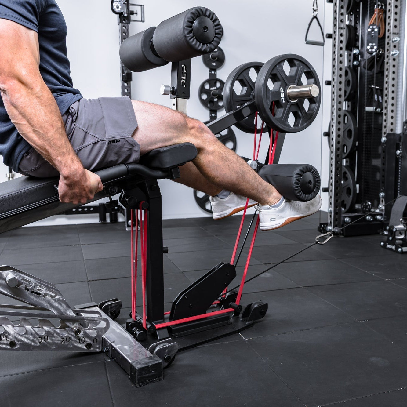 REP Fitness Bench Attachments Leg Extension & Leg Curl Cable Kit