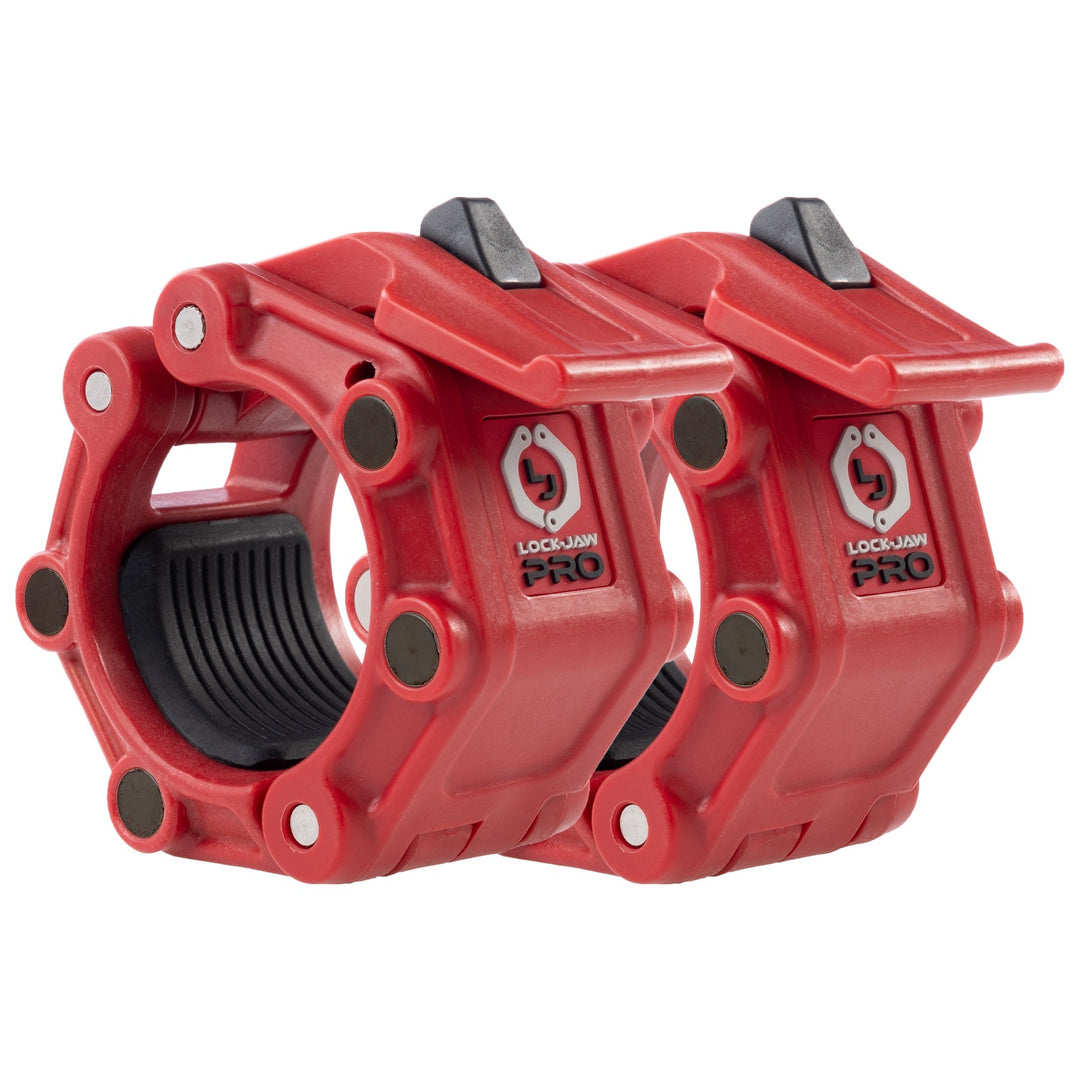 Lock-Jaw Lifting Accessories Red PRO 2 Magnet Olympic Barbell Collars