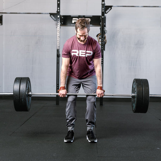 REP Fitness Cable Attachments Leather Lifting Straps