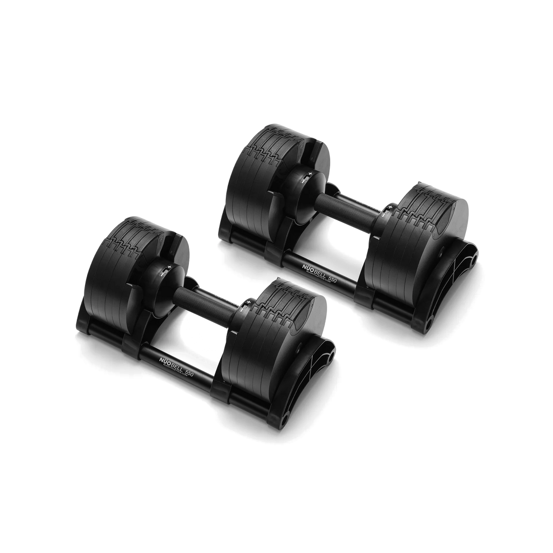 NUOBELL 550 Adjustable Dumbbell Set Northern Fitness Canada Black