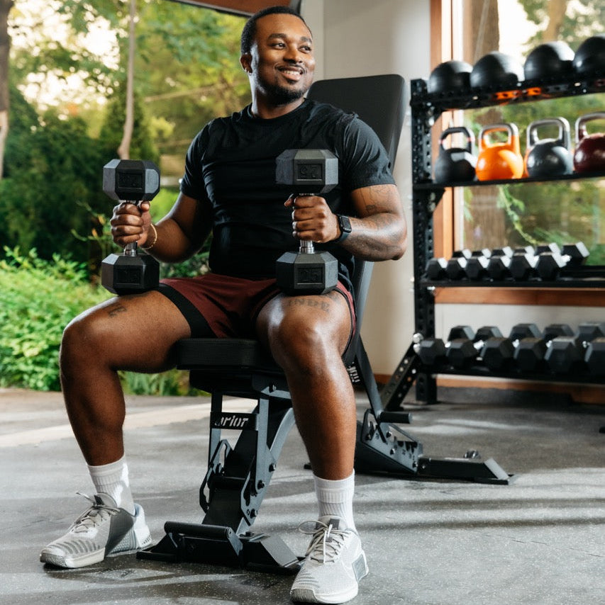 Orion Dumbbells Rubber Hex Dumbbells