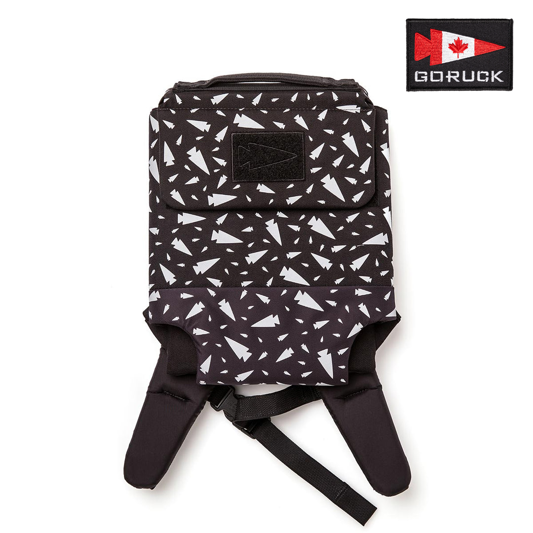 GORUCK Weighted Vest Black with Reflective Spearhead GORUCK Ruck Plate Carrier 3.0