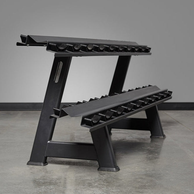 REP Fitness Storage Matte Black Victory 2-Tier Dumbbell Rack