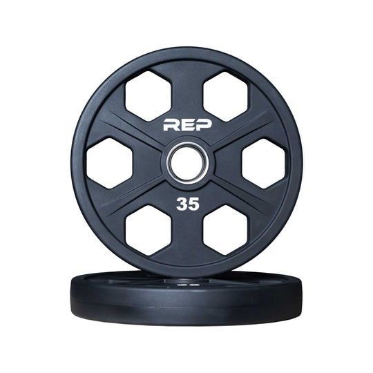 REP Weight Plates 35 LB Equalizer Urethane-Coated Plates (Pair)