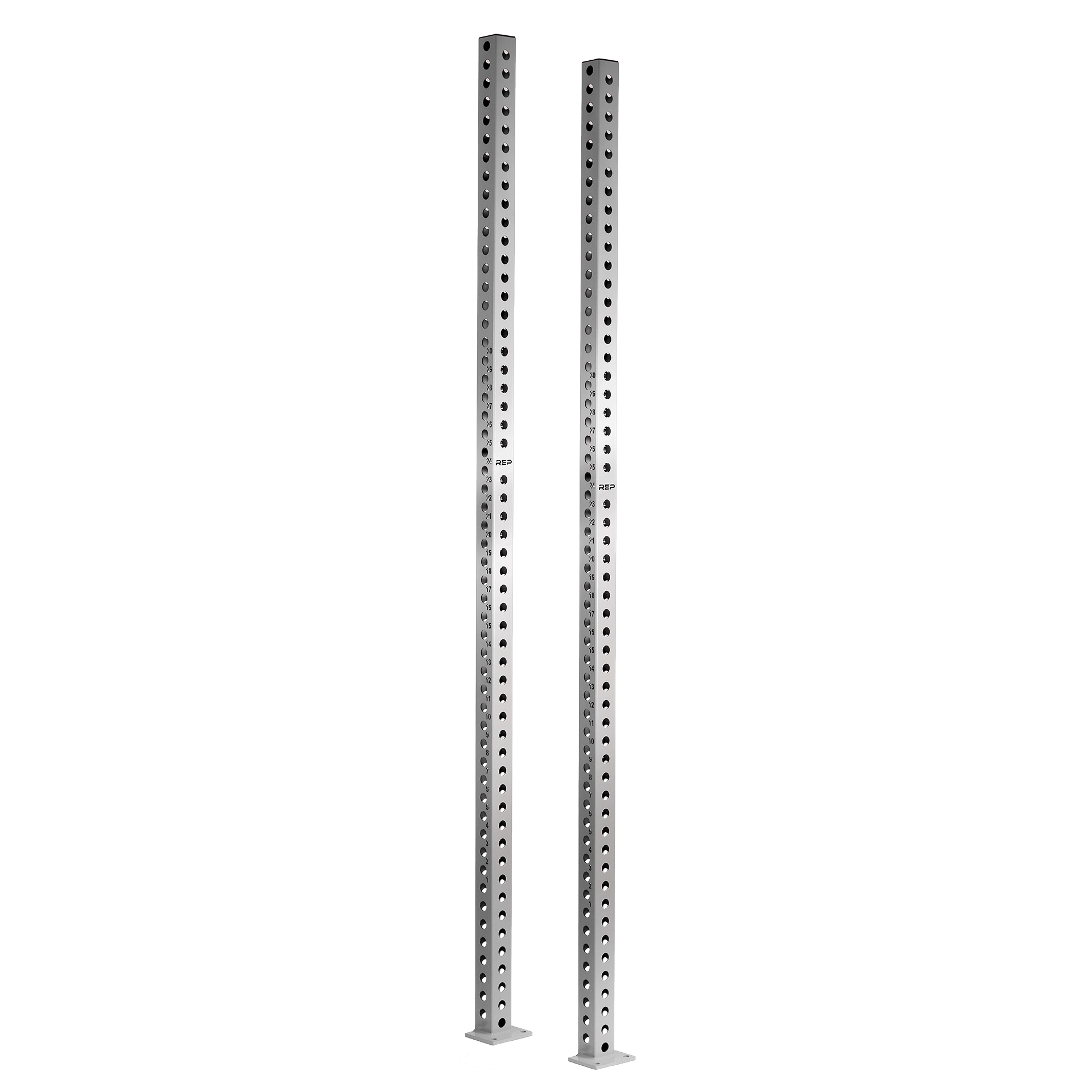 REP Fitness Pair / 80" / Stainless Steel PR-5000 Uprights