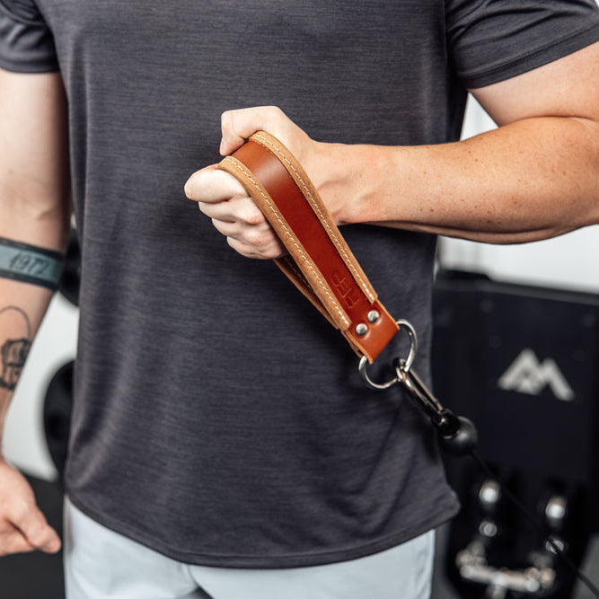 REP Fitness Cable Attachments Leather Single Handle Cable Attachment