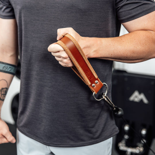 REP Fitness Cable Attachments Leather Single Handle Cable Attachment