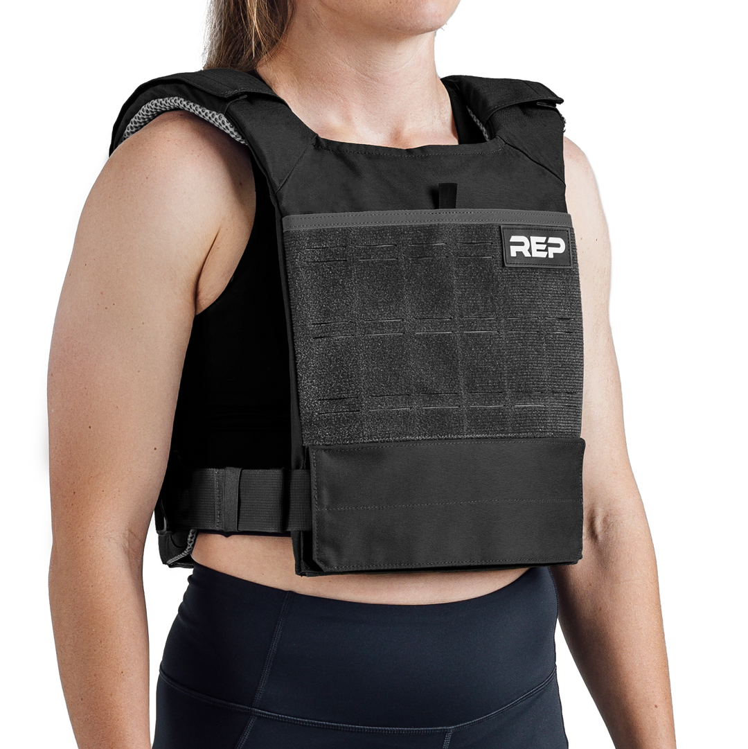 REP Fitness Weighted Vests Black Strata Weight Vest