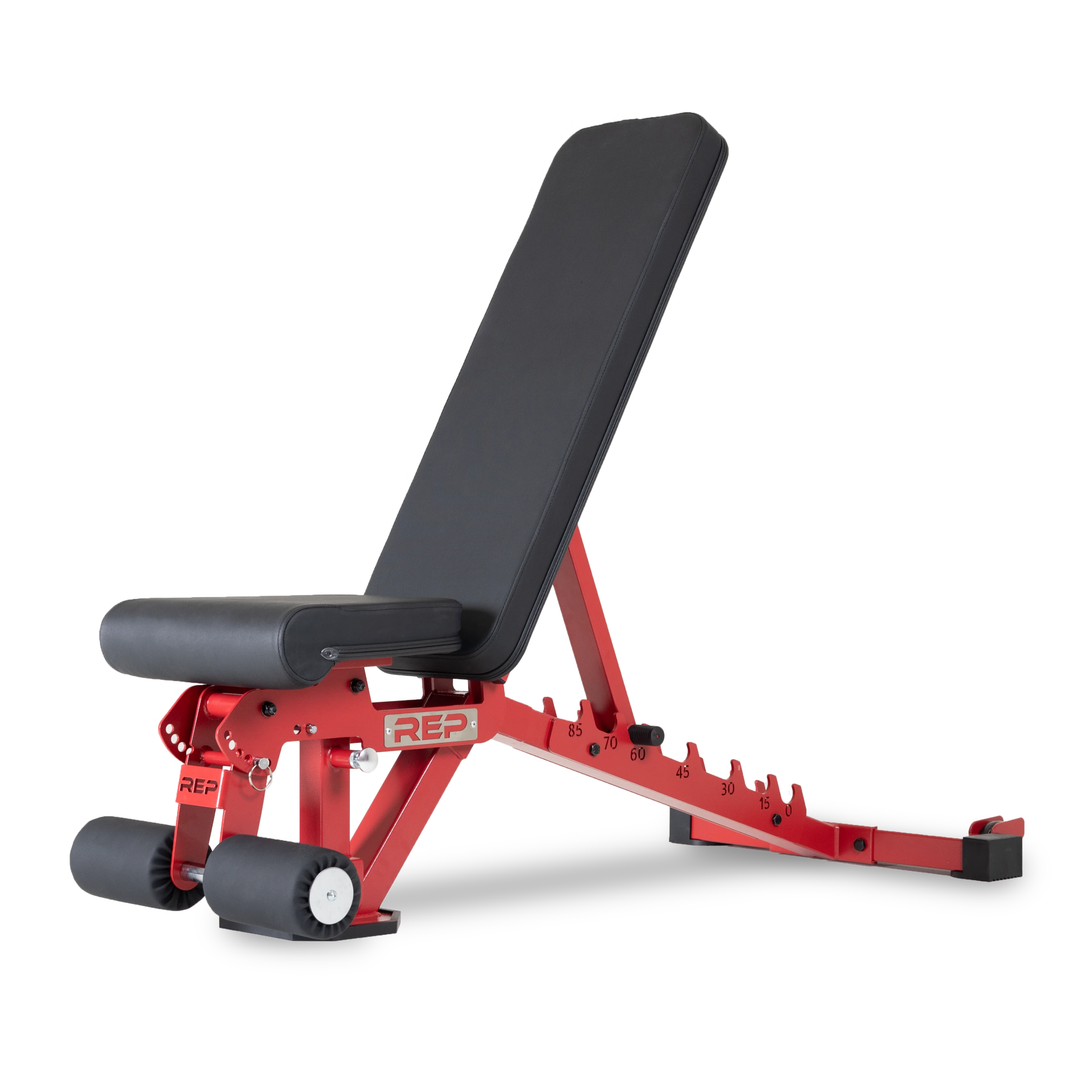 REP Fitness Benches Red AB-3000 2.0 FID Adjustable Weight Bench